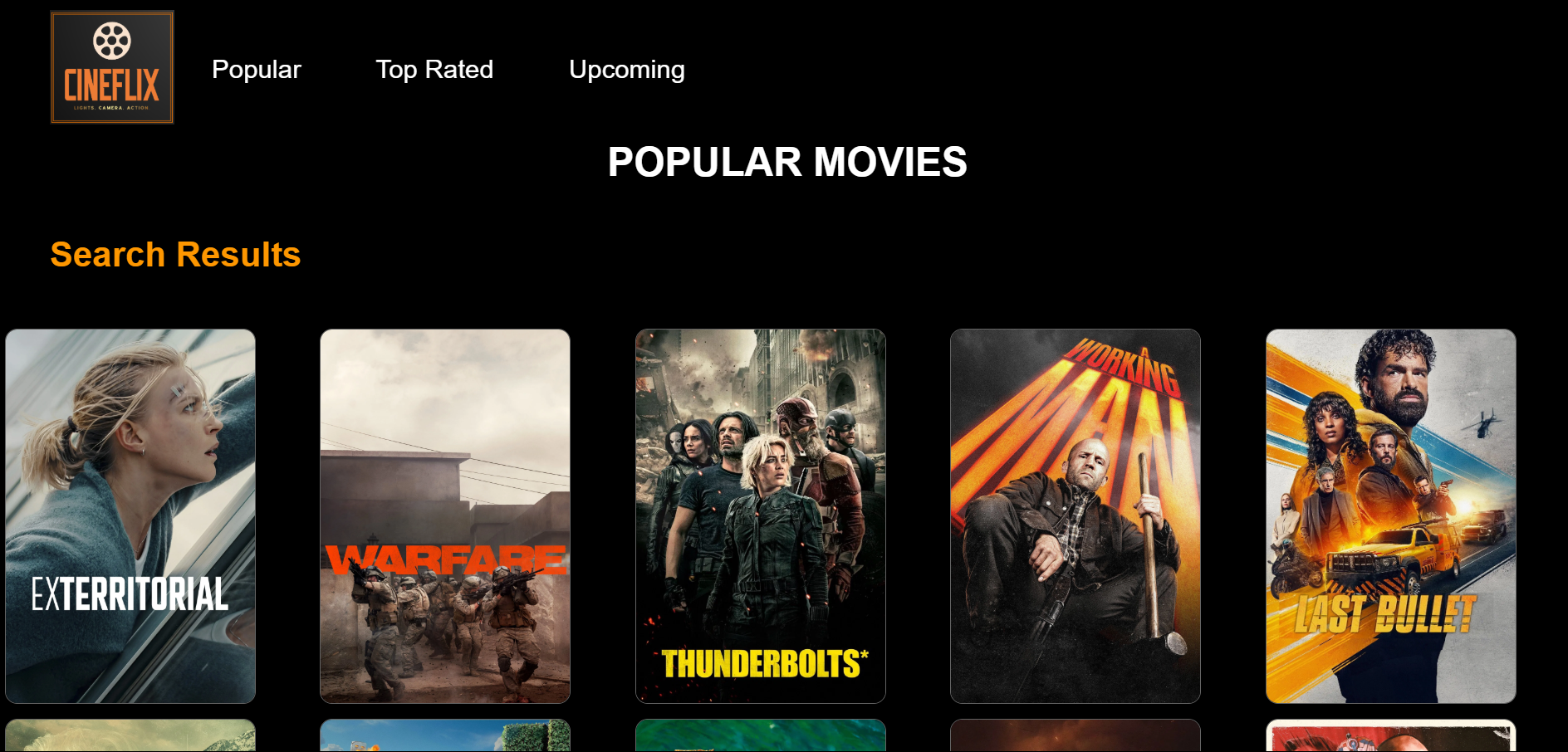 Image of Movie Information and Review Website